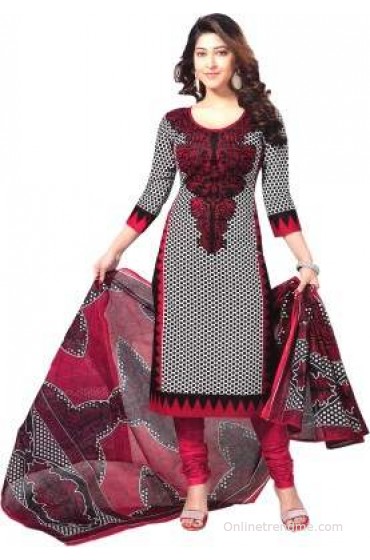 Reya Cotton Printed Dress/Top Material(Un-stitched)
